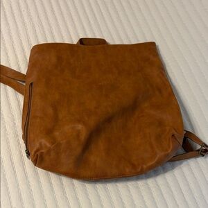 Thirty-One Brown Leather Backpack